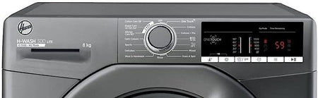 Hoover H3W58TGGE 8kg 1500 Spin Washing Machine - Graphite - D Energy Rated [Energy Class D]