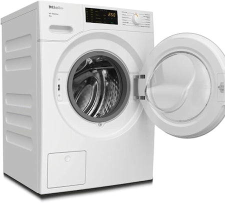 Miele WSD023 WCS 8 kg Washing Machine - Freestanding, Quiet Front-Loading Washer with 1400rpm Spin, Pre-ironing and CapDosing, A Rated Energy Efficiency, in Lotus White [Energy Class A]