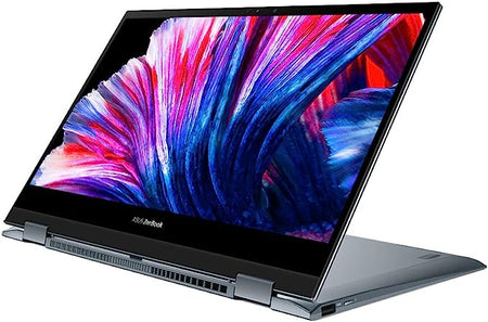 ASUS ZenBook Flip OLED UX363EA 13.3 Intel EVO Convertible Laptop (Intel i7-1165G7, 16GB RAM, 1TB SSD, Backlit Keyboard, Windows 11) Includes Stylus, USB-C to Audio Jack Pine Grey UX363EA-HP768W